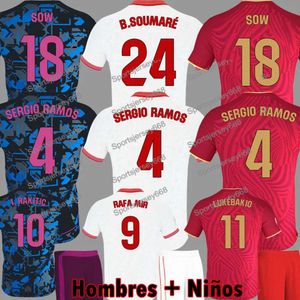 23 24 Sergio Ramos Sevilla Fc Jersey de football Lamela Sow Maillots de football Maillots I.Rakitic L.Ocampos J.Navas Suso Munir Y.En Nesyri 2023 2024