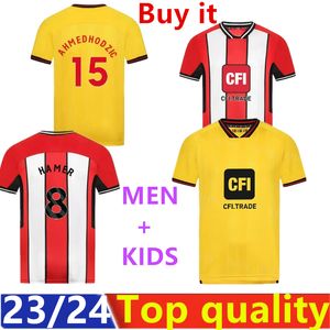 23 24 Sheffield Sander Berge Soccer Kids Jerseys John Egan Rhian Brewster Anel Ahmedhodzic Oliver McBurnien 2023 2024 Jayden Bogle 1501