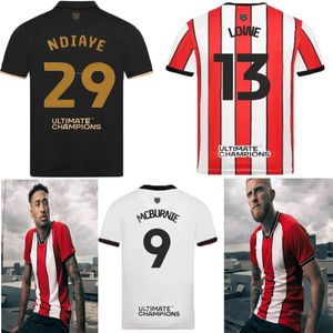 23 24 Sheffield Soccer Jerseys Promotion Kid Kit Player Version Training United Home Away Third 2024 Football Shirt gardien Brewster Adult + Children Set