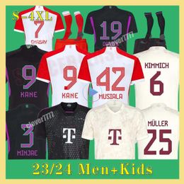 23 24 voetbalshirt KANE BAYERN München 2023 2024 thuis uit fans spelerstenue voetbalshirt SANE GORETZKA GNABRY heren kindertenues KIMMICH JOAO CANCELO camisa de futebol xxxl