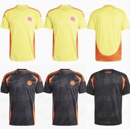 2024 2025 Colombie Home Soccer Jerseys 10 Valderrama FALCAO JAMES Accueil 24 25 Colombie Football Shirt Cuadrado National Team Men Kit Football Shirt