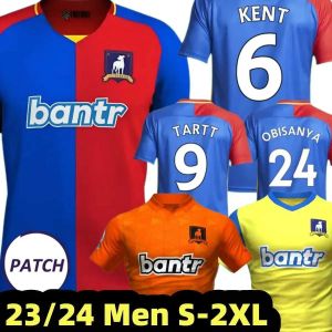 23 24 Jerseys de football 6 Kent 9 Tartt Rojas Saison 3 Kit enfants Fans Player Version Formation Orange Bleu Argent Vert 2023 2024 New Man Football Shirs