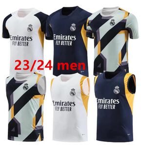 2023 -24 Soccer Tracksuits sets sets de survêtement Real Madrids 23/24 Shorts à manches courtes Men Football Chandal Futbol survivant Madrides Training Cost Soccer