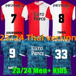 23/24 Maillots de football Feyenoords Quatrième GIMENEZ 3ème Voetbal Kids Kit 2023 2024 Maillot de football Accueil AYASE STEMGS Maillot TIMBER DILROSUN HANCKO Paixao Ivanusec