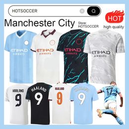 23 24 Jerseys de football HAALAND DE BRUYNE PHILLIPS MANS CITIES GREALISH FERRAN MAHREZ FODEN BERNARDO JOAO CANCELO Z RODRIGO Chemise de football Hommes Kit Ensembles Uniformes