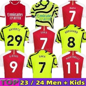 23/24 Voetbalshirts HAVERTZ RICE J.TIMBER Kids Kit GunNEr Player Version Voetbalshirt Home Away Training Pre Match Keeper RICE ODEGAARD SAKA SMITH ROWE