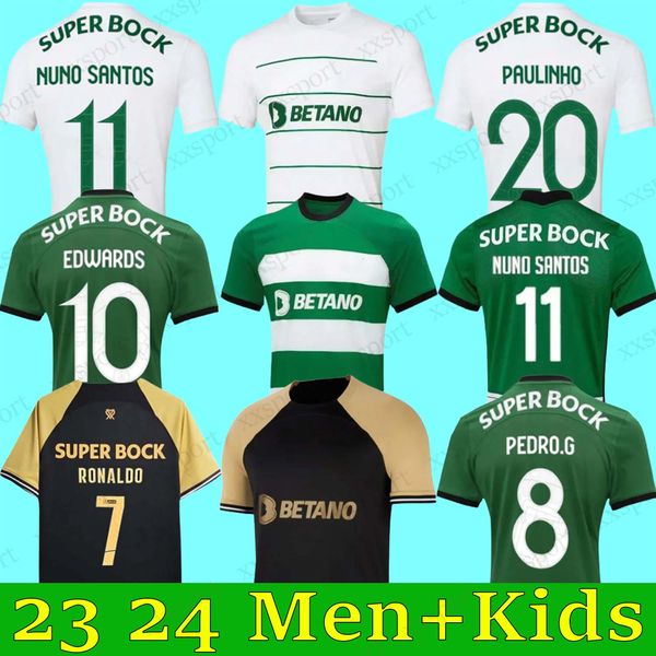 23 24 Soccer Jerseys Lisboa Sporting CP Lisbon Special Jovane Ronaldo Sarabia Vietto ACUNA 2024 Maillot Jersey Clube de Home Football Blue Kit Kid Kit Kit Kit Kit Kit Kit Kit