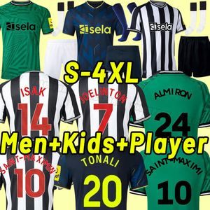 23 24 Jerseys de football New Castle BRUNO.G Botman Wilson Joelinton Nufc 2023 2024 MAXIMIN SHELVEY ALMIRON TARGETT hommes fans joueur version troisième maison à l'extérieur vert