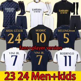 23 24 Maillots de football Real Madrid VINI JR Maillot de football MODRIC BENZEMA RODRGO BELLINGHAM KROOS Camiseta de Futbol Hommes Enfants Uniforme VAERDE