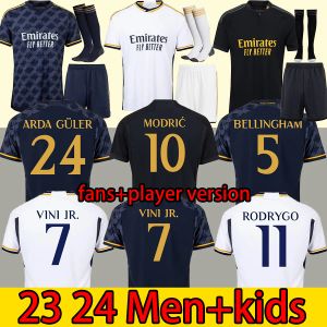 23 24 Maillots de football Real Madrids VINI JR Maillot de football MODRIC Benzema RODRGO BELLINGHAM KROOS Camiseta de Futbol Hommes Enfants Uniforme VAERDE TCHOUAMENI