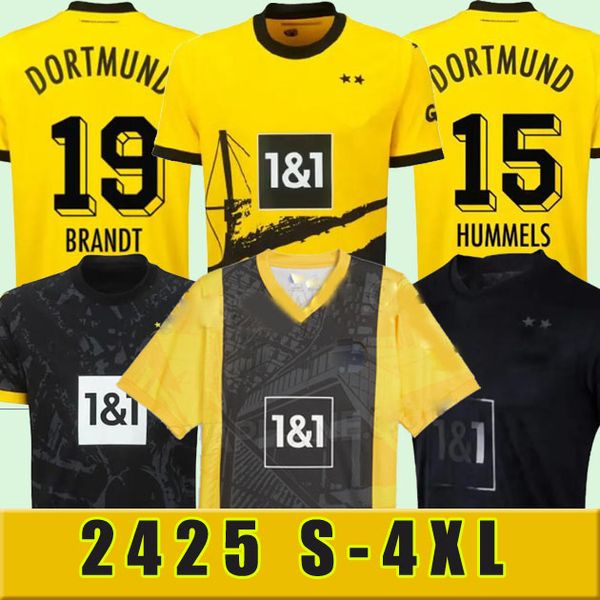 2024 2025 S-4XL camisetas de fútbol REUS DORTMUNDs 23 24 hogar lejos tercer Borussia HALLER camiseta de fútbol NEONGELB HUMMELS BRANDT kit especial todo negro Maillot