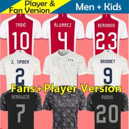 23 24 Jerseys de football Tadic Brobbey Berghuis Black Marley Kit Klaassen Brobbey Bergwijn Cruyff 2023 2024 Accueil Hommes Chemises de football Kits enfants