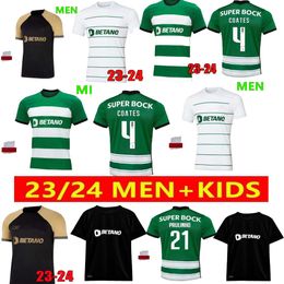 23 24 sportieve CP Lisboa voetbalshirts Lissabon Jovane Sarabia Vietto COATES ACUNA thuis weg 2023 2024 voetbalshirt heren en kinderen