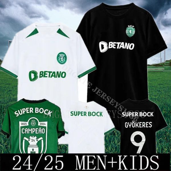 23 24 Sportif CP Lisboa Soccer Jerseys Lisban Jovane Sarabia Vietto Coates Acuna Home Away 2023 2024 Football Shirt Men Kids 8888