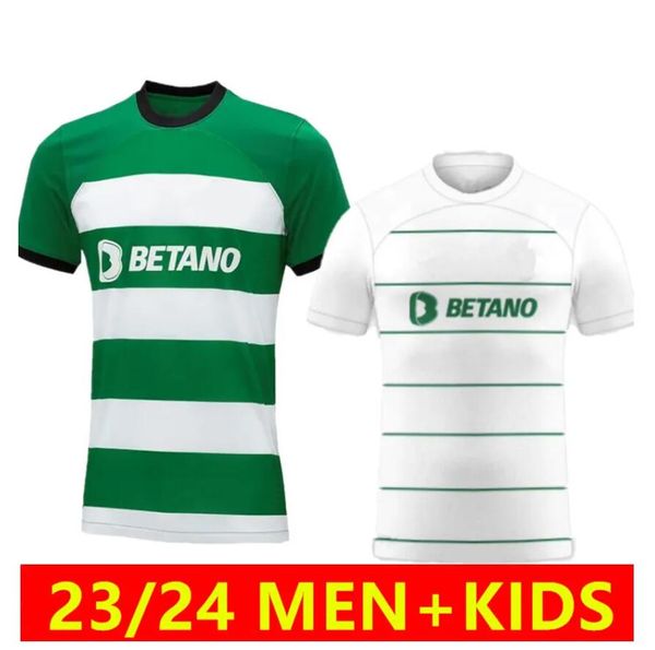 23 24 Sportif CP Lisboa Soccer Jerseys Lisban Jovane Sarabia Vietto Coates Acuna Home Away 2023 2024 Men de football