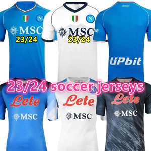 23 24 Maillots de football SSC Napoli KVARATSKHELIA LOZANO OSIMHEN ANGUISSA Maillot de football de Naples POLITANO MAGLIA MERTENS MARADONA 2023 2024 Maillot MINJAE