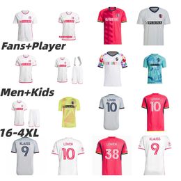 24 25 St. L Ouis City Soccer Jerseys Klauss Mlses Home Away St Louis''Red 'sc White Nilsson Nelson Gioacchini Vassilev Bell Pidro Football Shirts Ass. Jugador Jackson 16-4xl