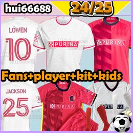 23/24/25 St. Louis Soccer Jerseys City Nilsson KLAUSS LOWEN GIOACCHINI 2024 2025 Fans Player kit enfants chaussettes maillot de football