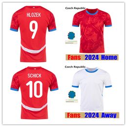 2024 Jerseys de fútbol de república checa Equipo nacional Camisetas de fútbol rojo de fútbol