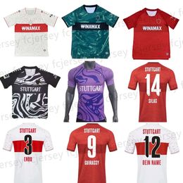 23 24 Stuttgarts Soccer Jerseys Millot Mvumpa Pfeiffer VFB Camiseta Zagadou Massimo Home Away Third Special Football Shirts Men Uniforms