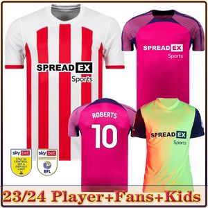 23 24 Sunderland Home Soccer Jerseys Stewart SIMMS Roberts Amad Clarke DAJAKU EMBLETON EVANS NIEN Maillot de football PRITCHARD Hommes Kit Enfants