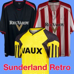 23 24 Jerseys de fútbol de Sunderland Kit Kids Kits Sunderland Retro 93 94 05 06 Camisa de fútbol ADELIENTE TERCER