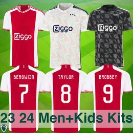 23 24 Superjoden voetbalshirts - Bergwijn, Brobbey, Sutalo Editions. Premium voor fans - thuis, uit, derde tenues, kindercollectie. Verschillende maten Maatwerk Naam, nummer