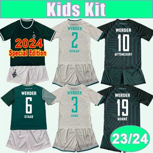 23 24 SV Werder Bremen Kids Kit Soccer Jerseys 2024 Speciale editie Ducksch Bittencourt Buchanan Burke Friedl Keita Fullkrug Home Away Away 3rd Football Shirt Uniforms