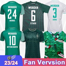 23 24 SV Werder Bremen Mens Jerseys de fútbol Ducksch Bittencourt Buchanan Burke Friedl Fullkrug Veljkovic Home Away 3rd Edición especial Camisa de fútbol