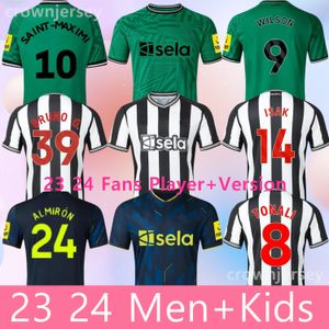 23/24 Tonali Soccer Jerseys Kids Kit 2023 2024 Bruno G. Wilson Saint Maximin Isak United Joelinton Football Shirt Gardien de but Troisième set Fan Player Version