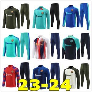 23 24 PITOS BARCA SET ADULANTES BARCA BARCA Traje de entrenamiento 2023 2024 Surcitas de canciones de hombres y niños Ansu fati Pedri Lewandowski Camisetas de fútbol