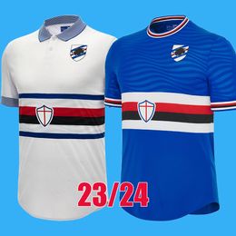 23 24 maillots de football UC Sampdoria LINETTY MARONI DAMSGAARD JANKTO TORREGROSSA YOSHIDA 2023 2024 maillot de football GABBIADINI CAPUTO AUGELLO