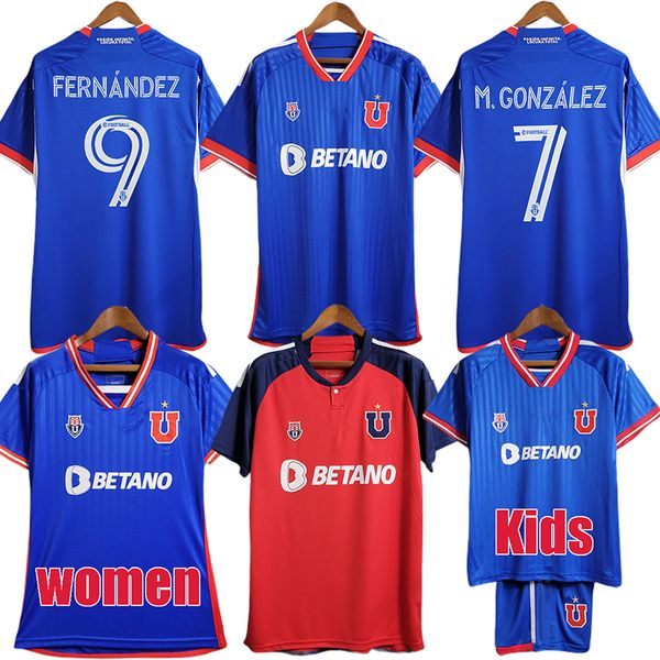 23 24 maillots de football de l'université du Chili FERNANDEZ M.GONZALEZ 2023 2024 maillot de football de l'Université du Chili