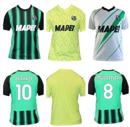 23 24 US Sassuolo Soccer Jerseys Accueil 3ème BOGA Locatelli 2023 2024 CAPUTO Berardi Chemises Defrel Djuricic maglietta Calcio Traore Football Uniformes Hommes Jersey