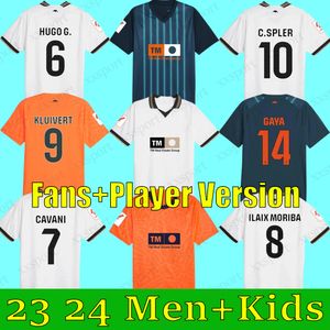 23 24 Valencias voetbal jerseys Cavani Guedes Gameiro Camisetas de futbol gaya Men Kids Kit voetbal shirts 2023 2024 Rivero C.Soler Cheryshev kind volwassenen uniform