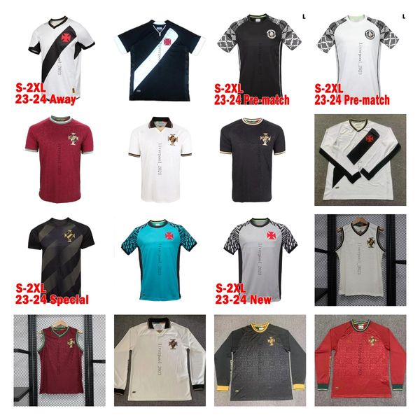 23 24 Maillots de football Vasco da Gama Chemise d'avant-match spécial MAXI RIOS PAULINHO FABIANO MURIQ Maillots personnalisés 2023 Romario Paulo Miranda Dede Juninho Chemise de football haut