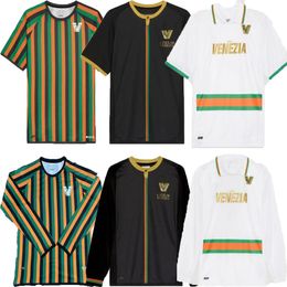 23 24 Venezia FC Soccer Jerseys domicile blanc 4e 10 # ARAMU 11 # FORTE Venise 2023 BUSIO 27 # Football Shirts Uniformes manches longues