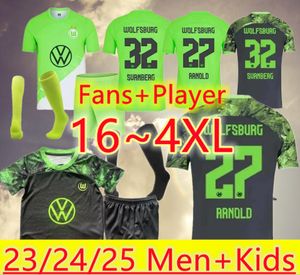 23 24 Vfl Wolfsburg camisetas de fútbol LACROIX VAN DE VEN 2023 2024 ARNOLD SVANBERG camiseta de fútbol MARMOUSH WIND WALDSCHMIDT WIMMER NMECHA GERHARDT PHILIPP Uniformes