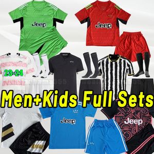 23 24 VLAHOVIC CHIESA MILIK voetbalshirts 2023 2023 POGBA heren BONUCCI voetbalshirts kit MCKENNIE DI MARIA uniform JuVeNtus heren kinderen kind volledige set keeperpictogram