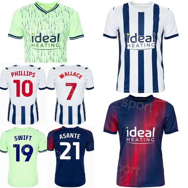 23/24 West Bromwich Soccer Albion 2 FURLONG Jersey Club 7 WALLACE 4 KIPRE 27 MOWATT 17 SARMIENTO 6 AJAYI 5 BARTLEY 19 SWIFT PHILLIPS THOMAS-ASANTE Kits de maillots de football