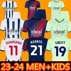 23 24 West Bromwichs Albion camisetas de fútbol 2023 2024 mejores hombres niños hogar lejos tres GRANT SWIFT WALLACE YOKUSLU PHILLIPS DIANGANA MOLUMBY jersey camisetas de fútbol kit