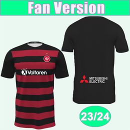 23 24 Western Sydney Wanderers Voetbalshirts voor heren MARCELO NINKOVIC ANTONSSON GRDIC HENDRIX ANTONIS PANTAZOPOULOS Voetbalshirts thuis