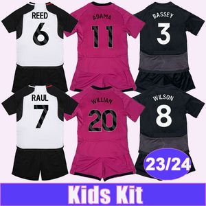 23 24 WILSON REED voetbalshirts voor kinderen RAUL BASSEY REAM CASTAGNE ROBINSON CAIRNEY ANDREAS FRANCOIS WILLIAN TETE Home Away 3e voetbalshirts