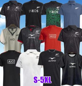 23-24 WORLD CUP BLACKS Rugby Jerseys Zwart Nieuw Jersey Zeeland Mode Sevens 2023 2024 Alle SUPER Rugby Vest Shirt POLO Maillot Camiseta Maglia Tops