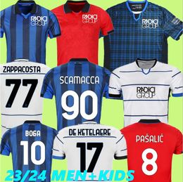 23 24Atalanta v.Chr. Voetbalshirts 2023 2024 L.MURIEL BOGA Voetbalshirt BC KOOPMEINERS LOOKMAN DE KETELAERE SCAMACCA HOJLUND Kerst Speciale Kerst Heren Uniformen