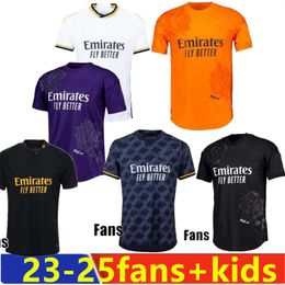 23-25 fans speler voetbal jerseys rodrgo camiseta voetbal jerseys vini jr arda guler mbappe voetbal shirt kinderen camiseta de futbol bellingham 24 25 real madrids 2025