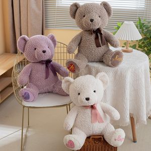 23-50 cm schattige teddybeer pluche speelgoed gevulde zachte dieren verkleed bruine beren pop voor meisjes kinderen leuke verrassing verjaardagscadeaus