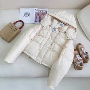 Manteau en coton polyvalent, nouveau design de niche, marque tendance, impression de lettres, tempérament minimaliste et à la mode, automne/hiver 23