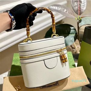 23 Tonvormige tas handtas Designer bucket bags Bamboe handvat crossbody meisjesschoudertassen met lange riem