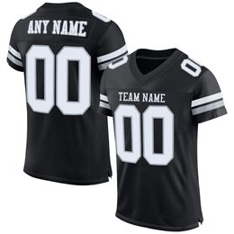 Op maat gemaakt Zwart Wit-Zilver Mesh Authentiek Voetbalshirt 23 Christian McCaffrey 13 Brock Purdy Voetbalshirts 19 Deebo Samuel 85 George Kittle